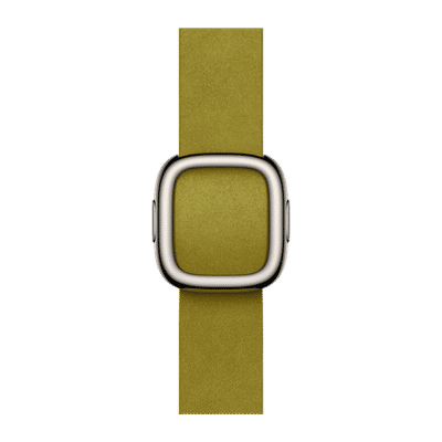 Apple Polyester Modern Buckle for Apple Watch (38mm / 40mm / 41mm / 42mm, Large) (Strength & Stretch Resistance, Chartreuse)
