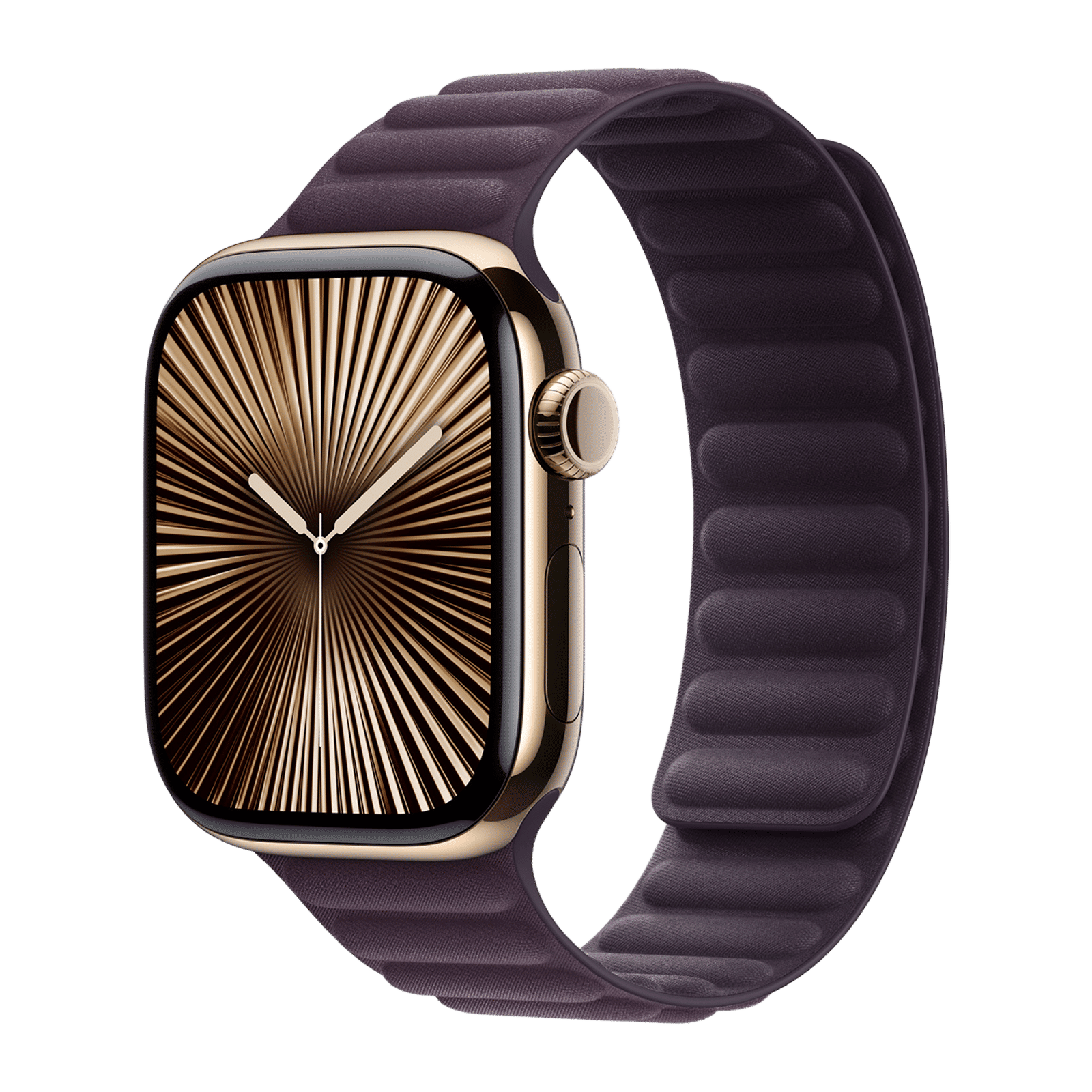 Apple Polyester & FineWoven Magnetic Link for Apple Watch (38mm / 40mm / 41mm / 42mm, S/M) (Security & Comfort, Blackberry)_2