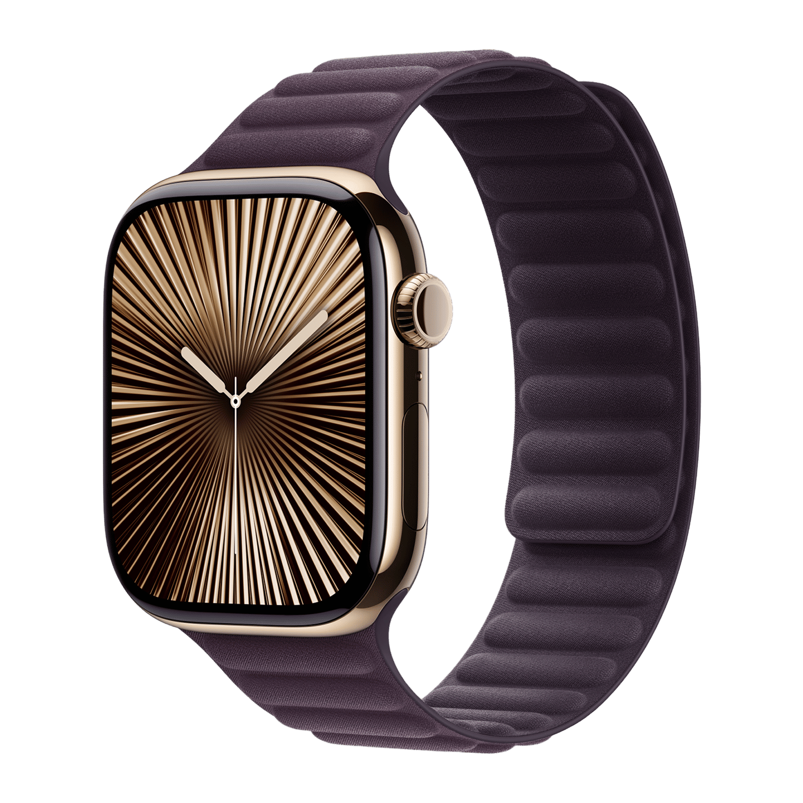 Apple Polyester & FineWoven Magnetic Link for Apple Watch (44mm / 45mm / 46mm / 49mm, M/L) (Security & Comfort, Blackberry)_2
