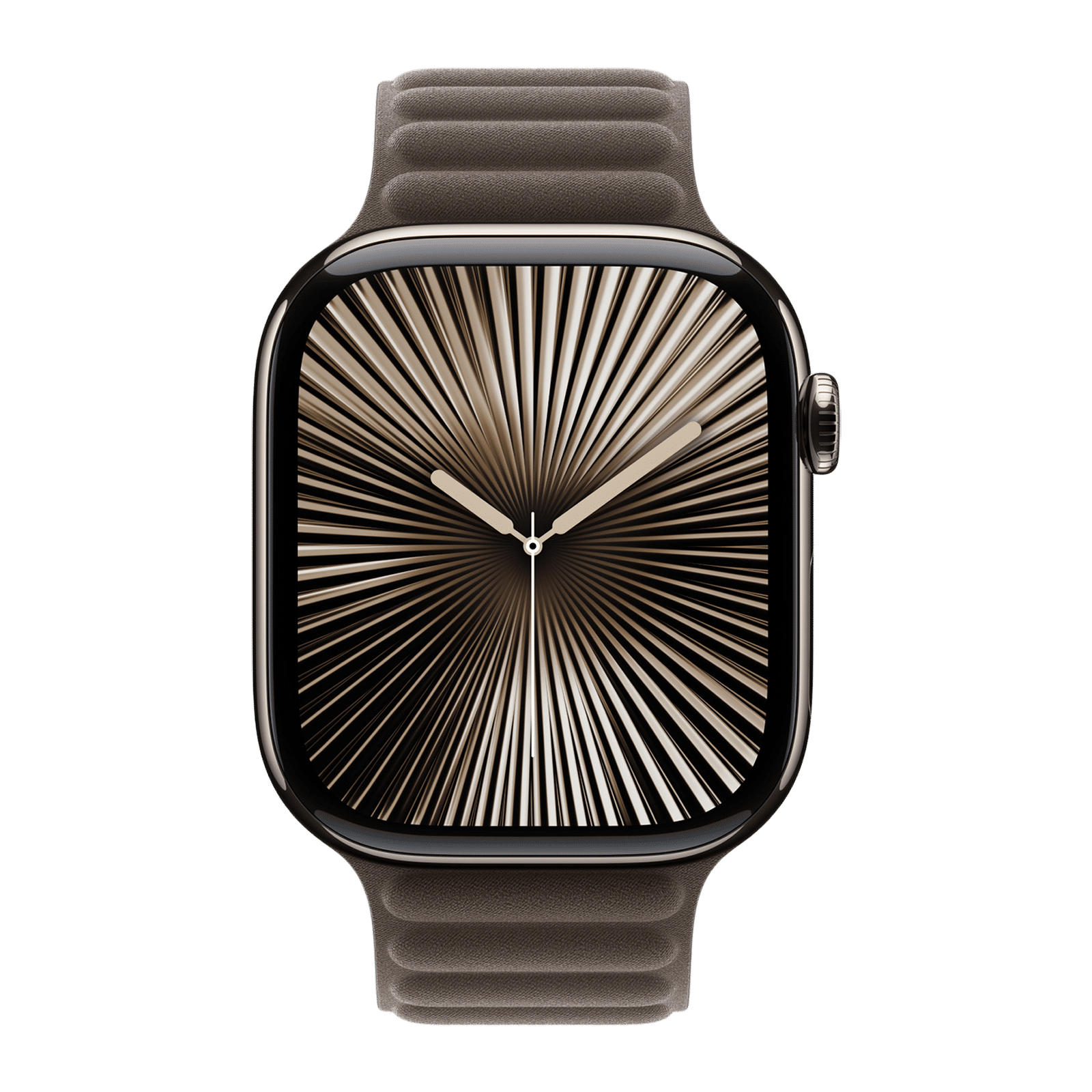 Apple Polyester & FineWoven Magnetic Link for Apple Watch (44mm / 45mm / 46mm / 49mm, S/M) (Security & Comfort, Dark Taupe)_3