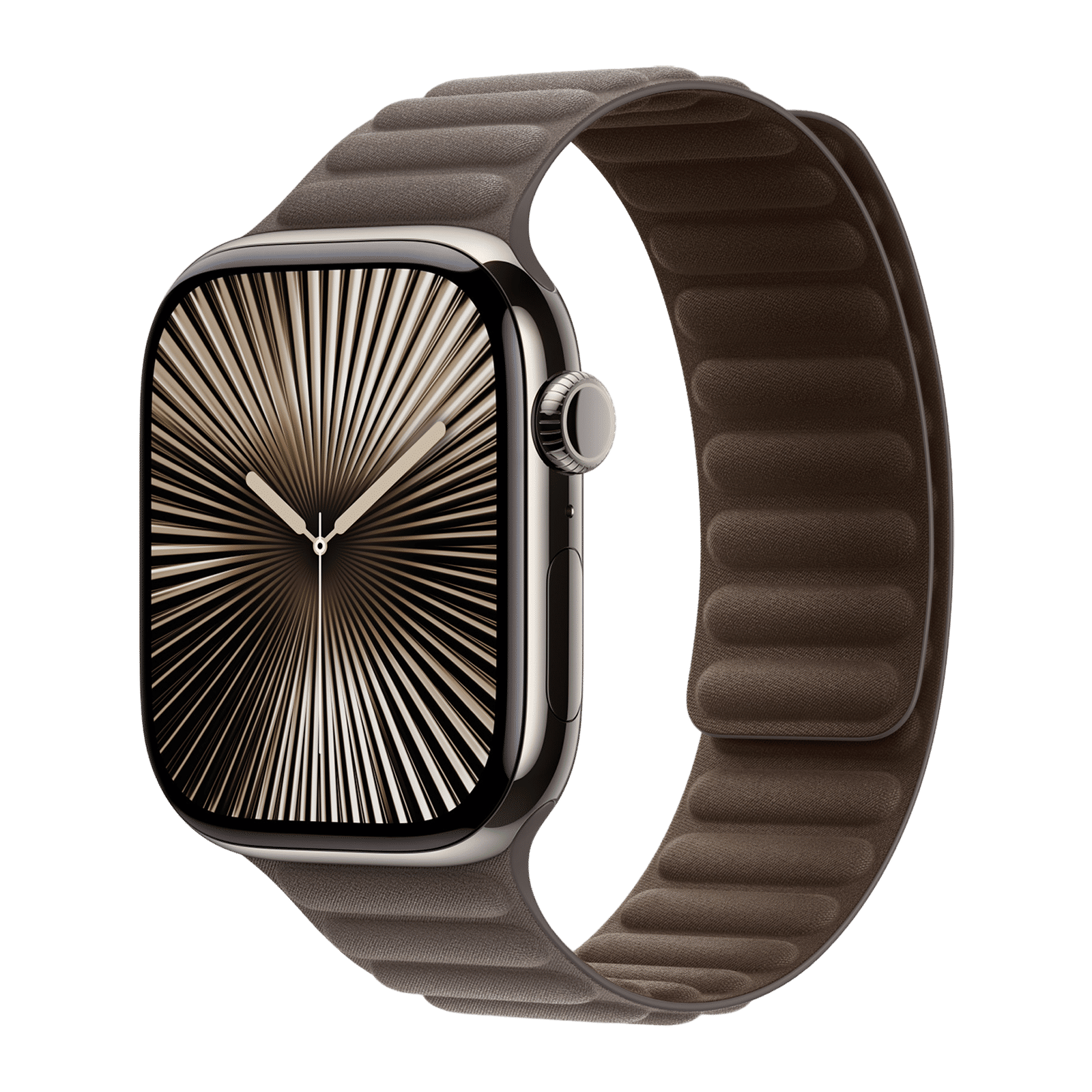 Apple Polyester & FineWoven Magnetic Link for Apple Watch (44mm / 45mm / 46mm / 49mm, M/L) (Security & Comfort, Dark Taupe)_2