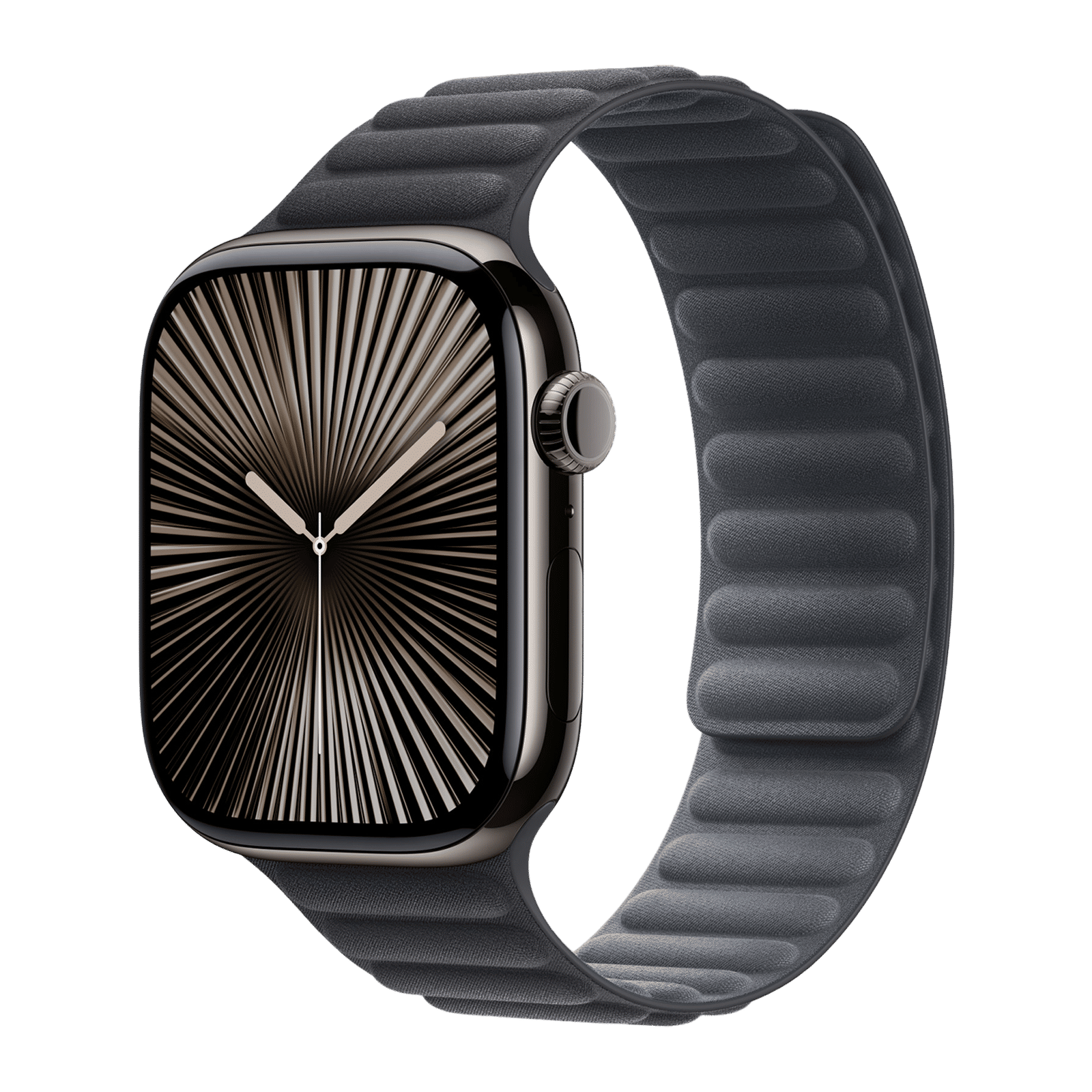 Apple Polyester & FineWoven Magnetic Link for Apple Watch (44mm / 45mm / 46mm / 49mm, M/L) (Security & Comfort, Black) Apple Polyester & FineWoven Magnetic Link for Apple Watch (44mm / 45mm / 46mm / 49mm, M/L) (Security & Comfort, Black)_2