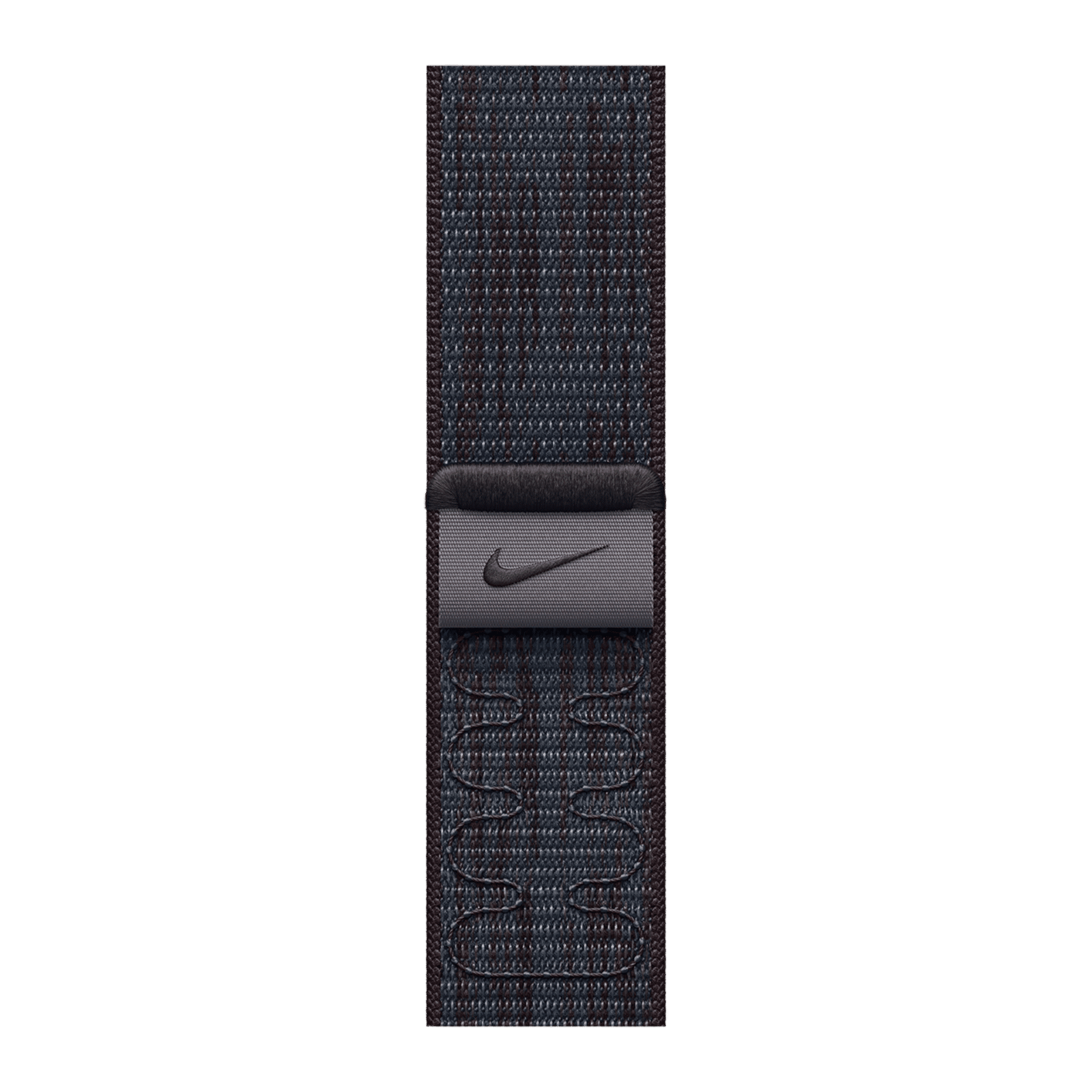 Apple Woven Nylon Nike Sport Loop for Apple Watch (38mm / 40mm / 41mm / 42mm) (Hook-and-Loop Fastener, Black & Blue) Apple Woven Nylon Nike Sport Loop for Apple Watch (38mm / 40mm / 41mm / 42mm) (Hook-and-Loop Fastener, Black & Blue)_1