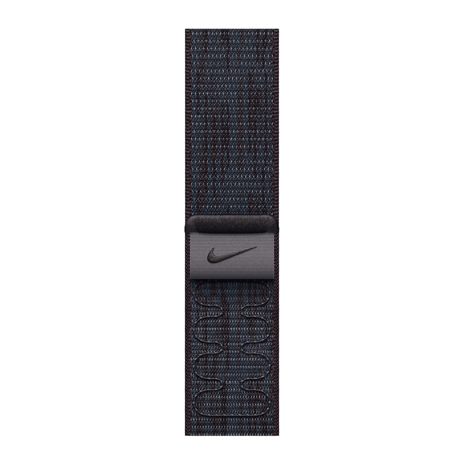 Apple Woven Nylon Nike Sport Loop for Apple Watch (44mm / 45mm / 46mm / 49mm) (Hook-and-Loop Fastener, Black & Blue) Apple Woven Nylon Nike Sport Loop for Apple Watch (44mm / 45mm / 46mm / 49mm) (Hook-and-Loop Fastener, Black & Blue)_1