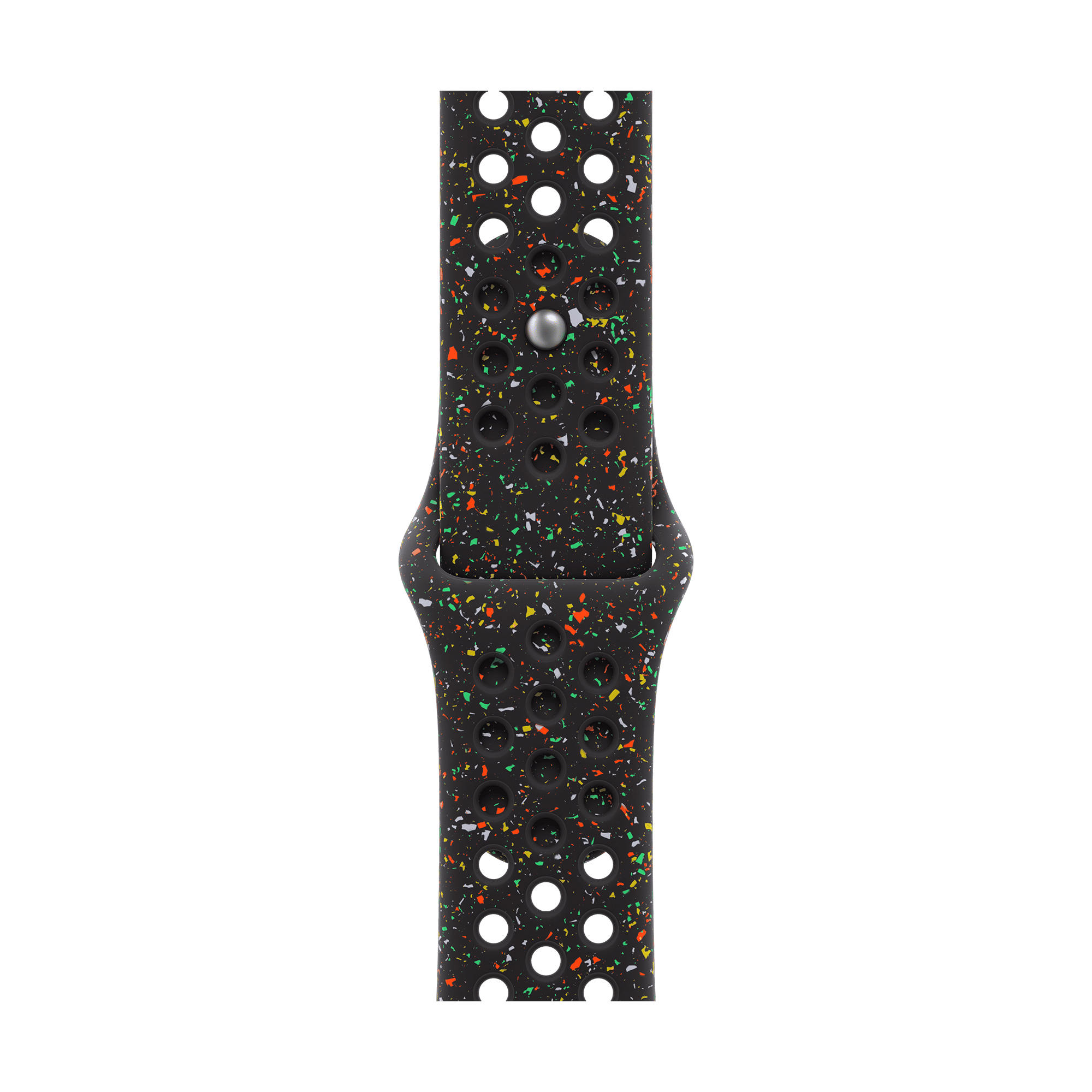 Apple Aluminium & Fluoroelastomer Nike Sport Band for Apple (44mm / 45mm / 46mm / 49mm, M/L) (Strong & Durable, Midnight Black)_1