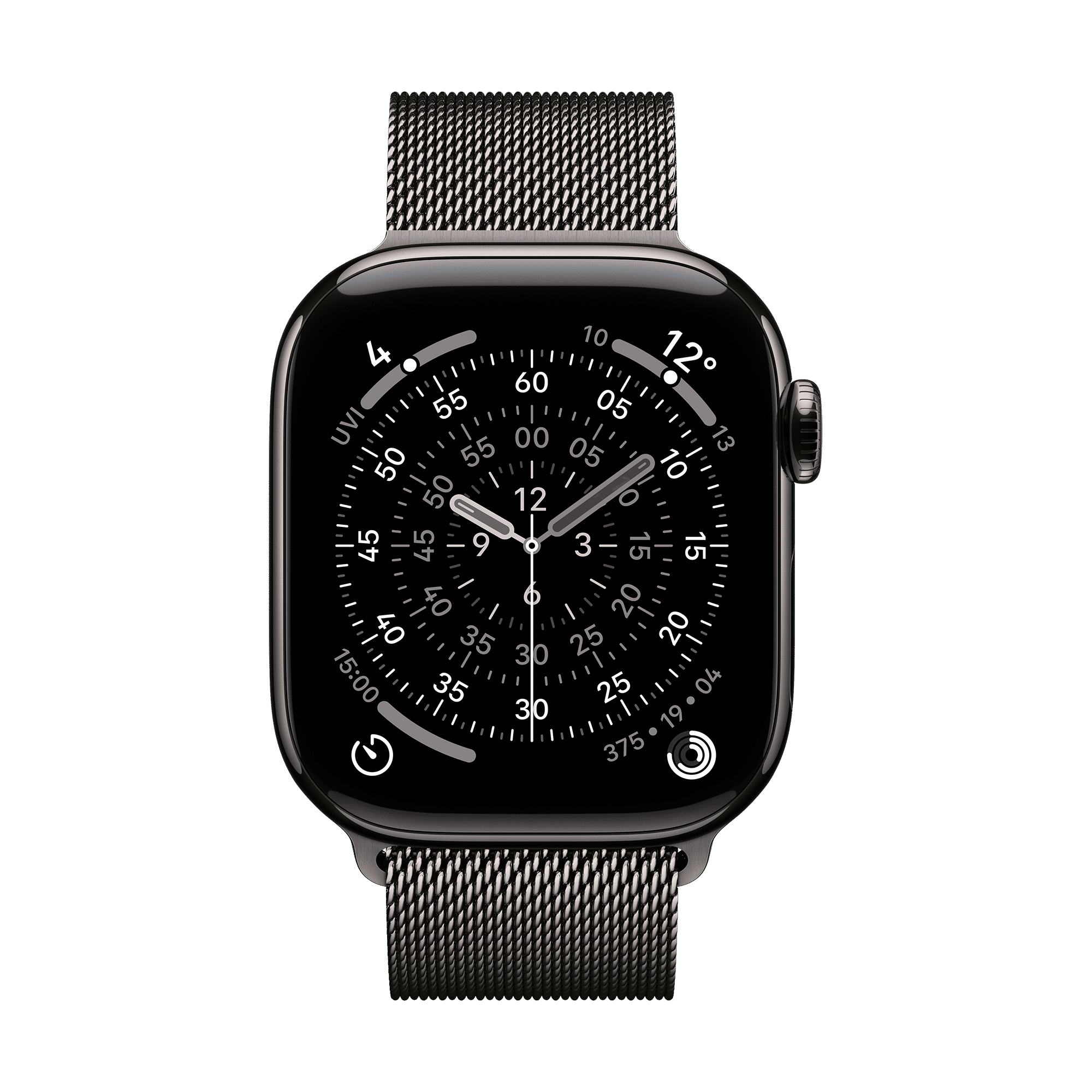 Apple Stainless Steel Milanese Loop for Apple (38mm / 40mm / 41mm / 42mm) (Physical Vapour Deposition Layer, Slate)_3
