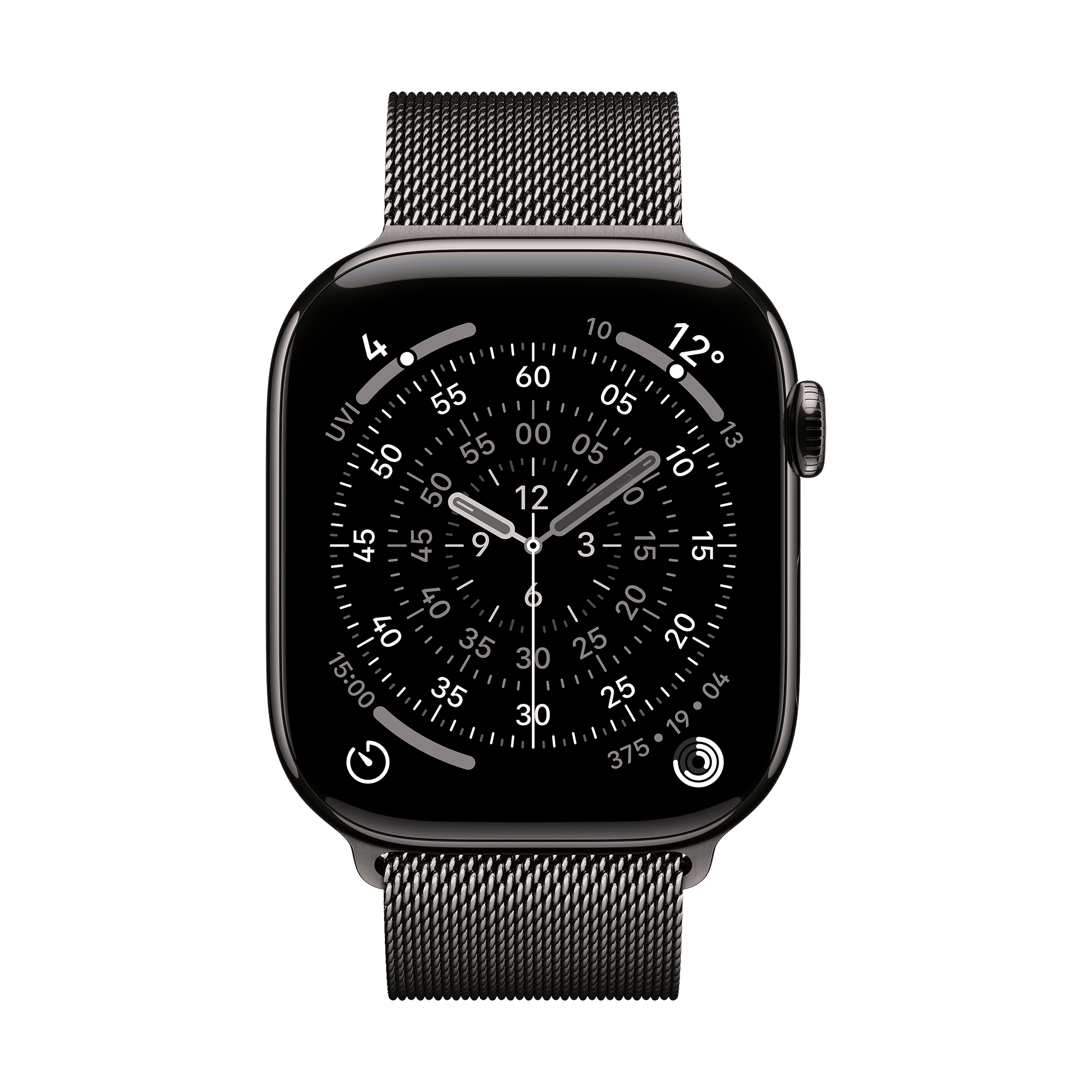 Apple Stainless Steel Milanese Loop for Apple (44mm / 45mm / 46mm / 49mm, S/M) (Physical Vapour Deposition Layer, Slate) Apple Stainless Steel Milanese Loop for Apple (44mm / 45mm / 46mm / 49mm, S/M) (Physical Vapour Deposition Layer, Slate)_3