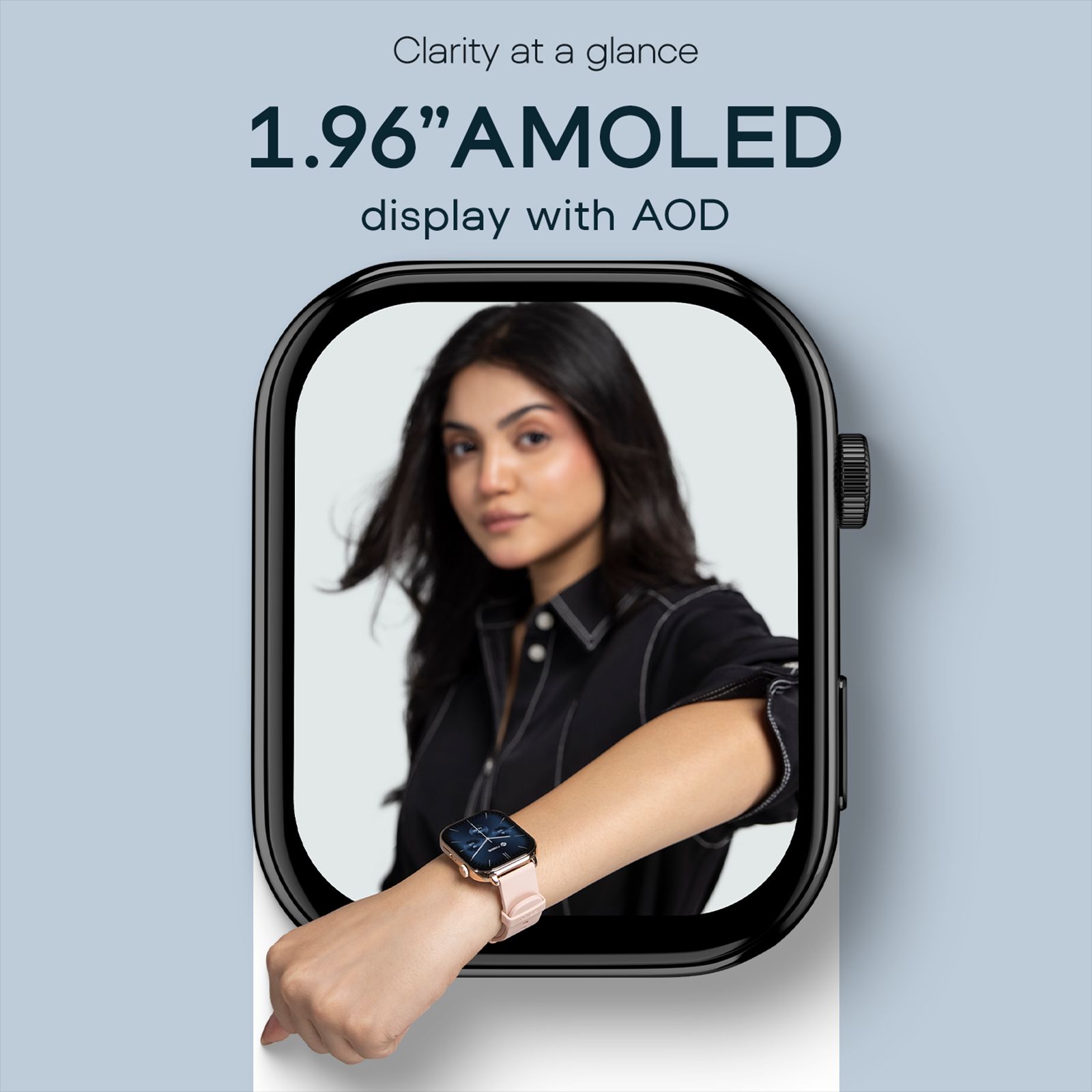 noise ColorFit Victor 2 Smartwatch with AI Voice Assistance (49.78mm AMOLED Display, IP68 Water Resistant, Jet Black Strap)_8