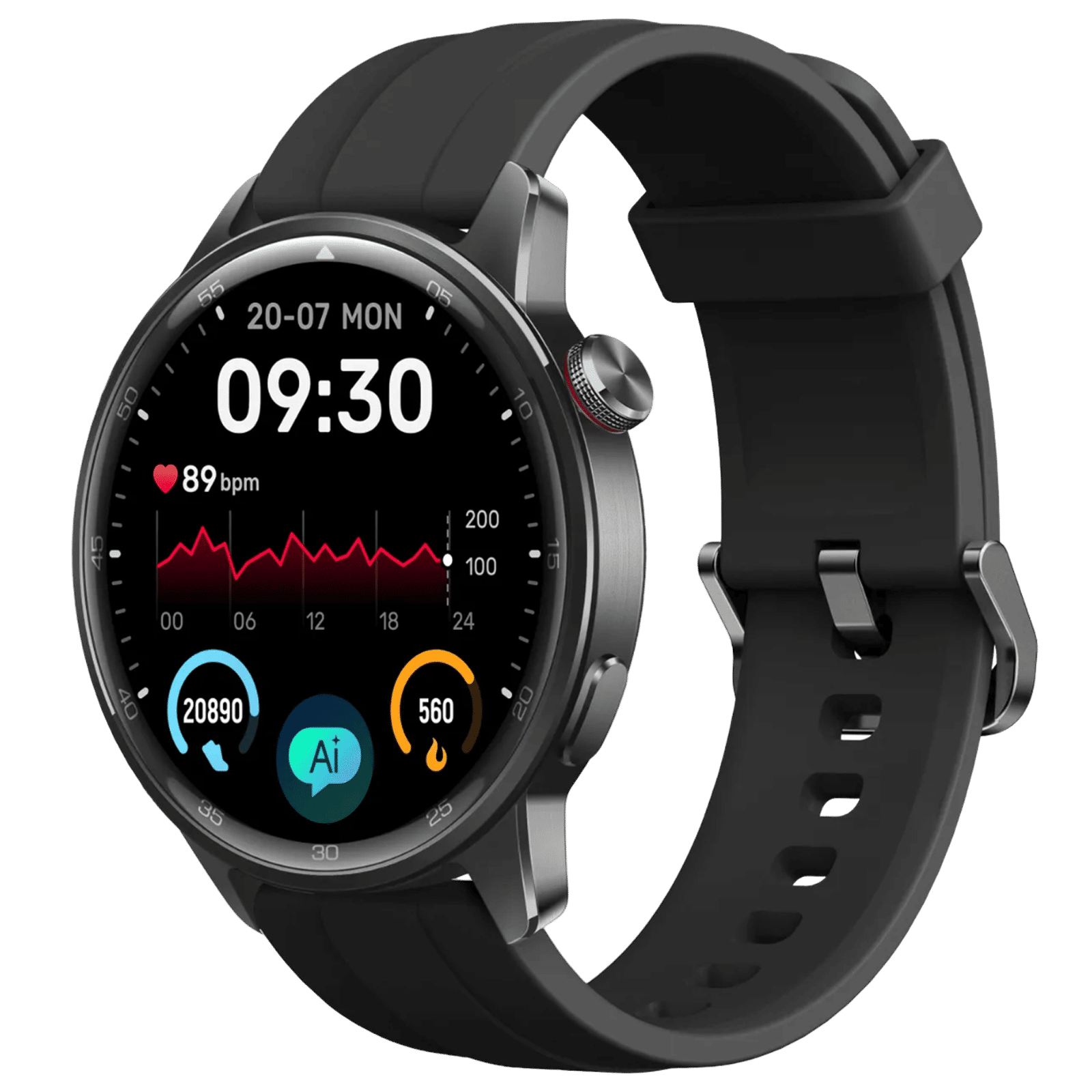 realme Watch S2 Smartwatch with Bluetooth Calling (36.3mm AMOLED Display, IP68 Water Resistant, Midnight Black Strap)_3