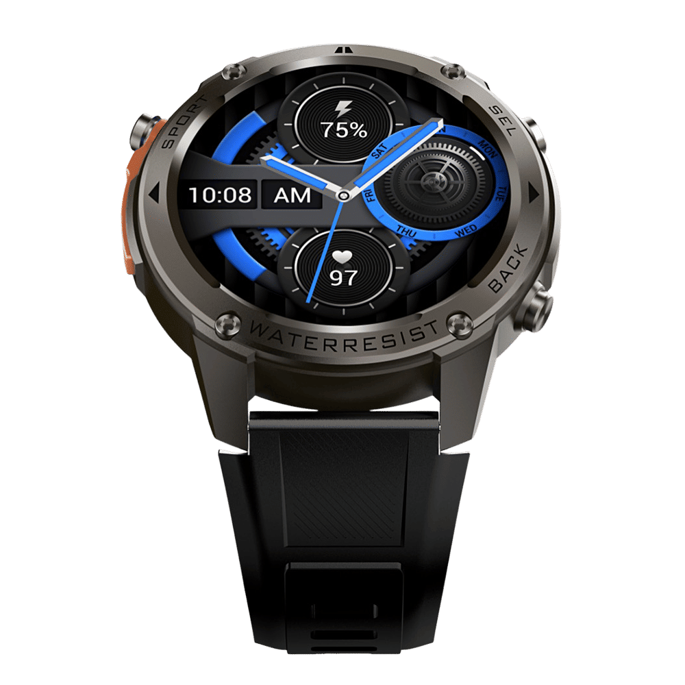 Croma Velocity X1 Smartwatch with Dual Band GPS (36.3mm AMOLED Display, 50M Water Resistant, Black Strap)_6
