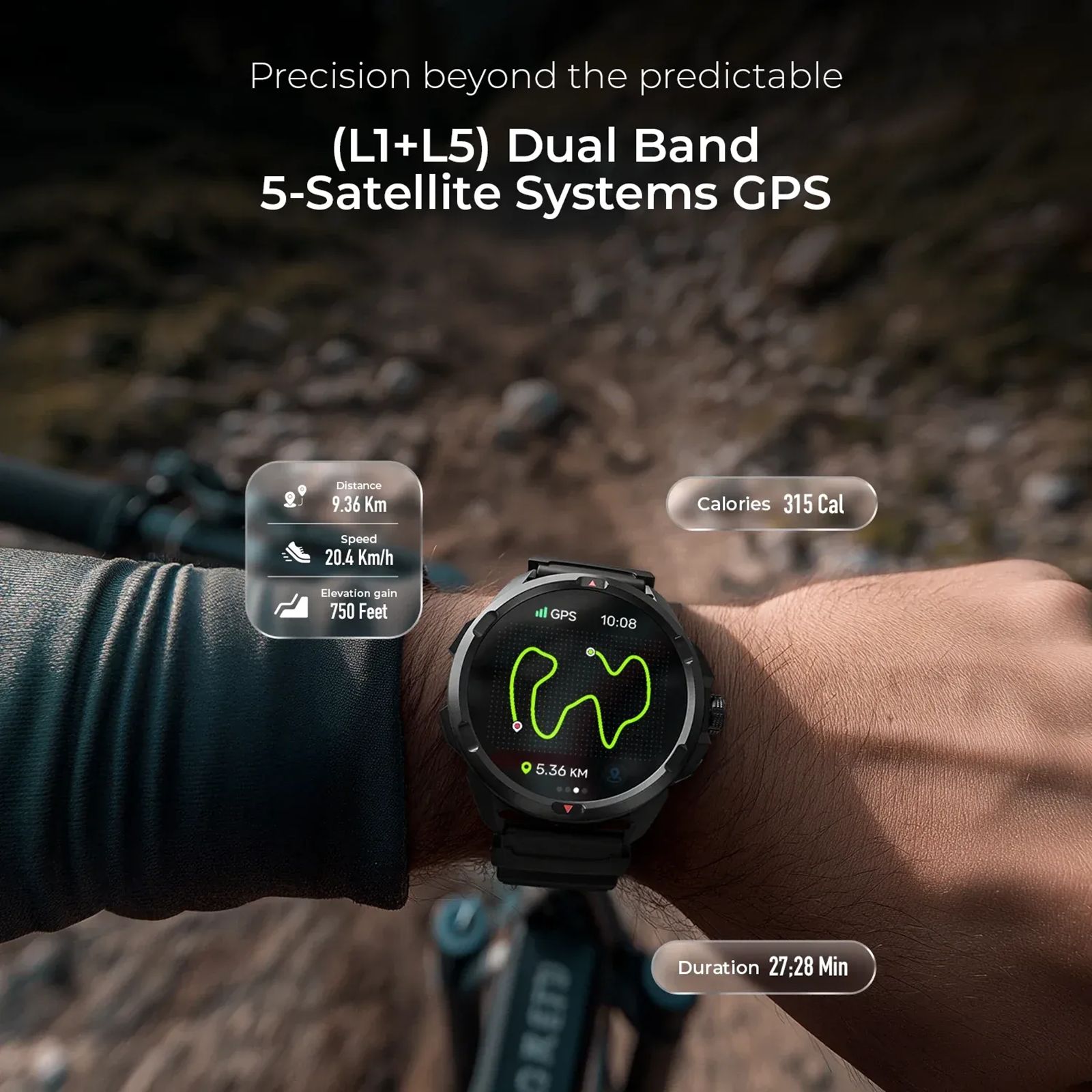 noise NoiseFit Endeavour Pro Smartwatch with Bluetooth Calling (38.1mm AMOLED Display, 5ATM Water Resistant, Carbon Black) noise NoiseFit Endeavour Pro Smartwatch with Bluetooth Calling (38.1mm AMOLED Display, 5ATM Water Resistant, Carbon Black)_7
