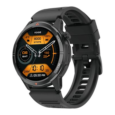 noise NoiseFit Endeavour 2 Smartwatch with
                      Bluetooth Calling (37.08mm AMOLED Display, 5 ATM
                      Water Resistant, Jet Black Strap)