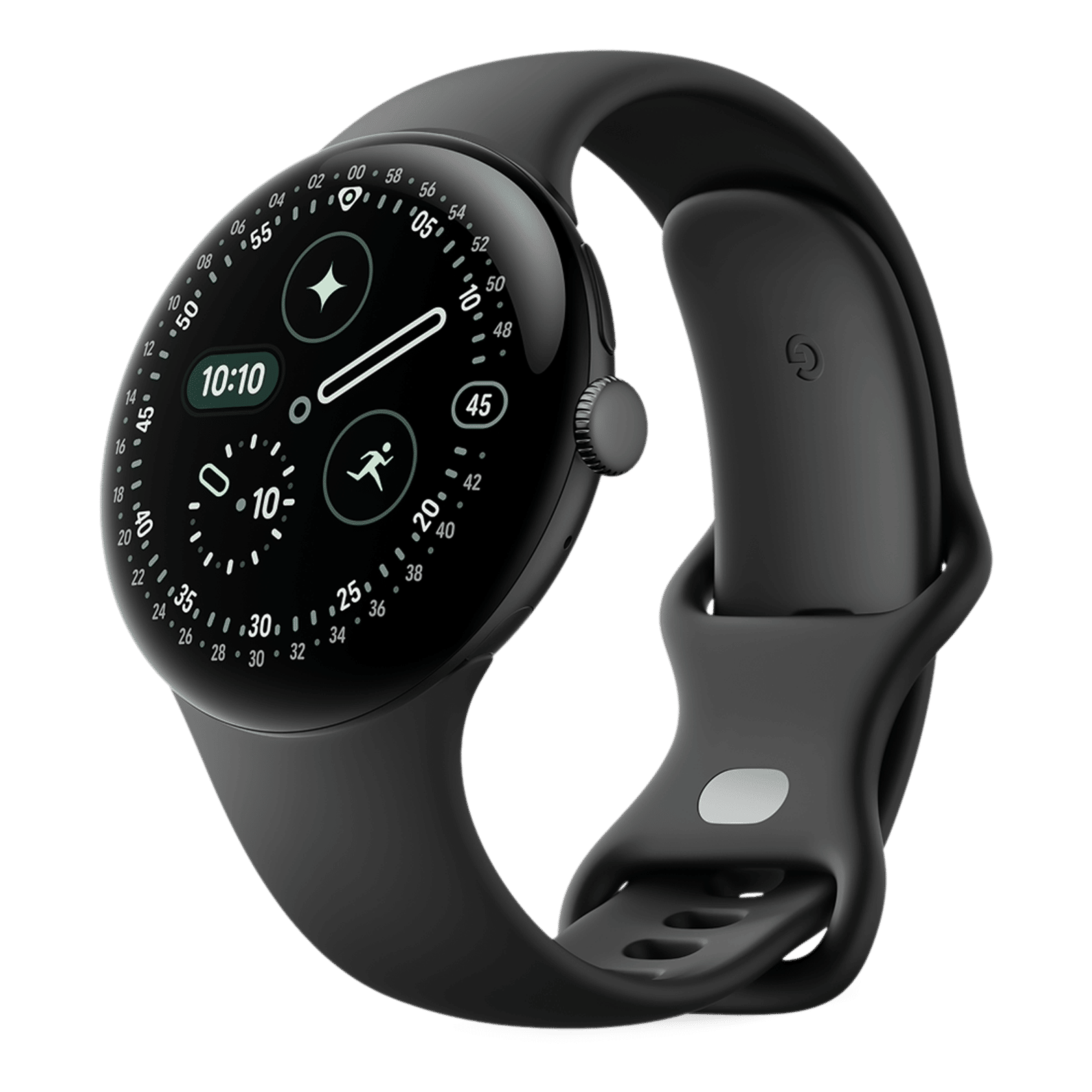 Google Pixel Watch 4 Wi-Fi+Bluetooth Wear OS 6.0 Smartwatch (45mm AMOLED LTPO Display, Qualcomm Snapdragon W5 Gen 2 Cortex-M55, Health Tracking Insights, Obsidian Active Band)_4