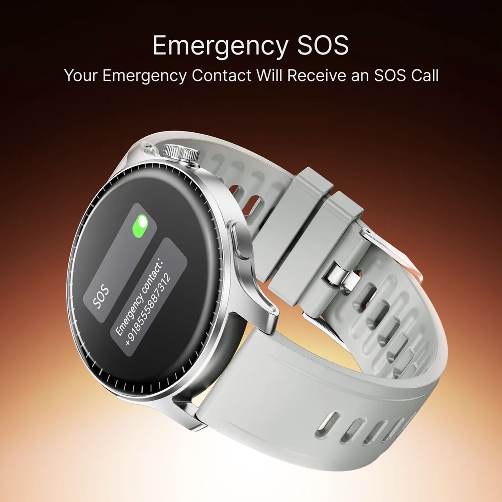 boAt Ultima Summit Smartwatch with Bluetooth Calling (36.32mm AMOLED Display, IP68 Water Resistant, Silver Mist Strap)_4