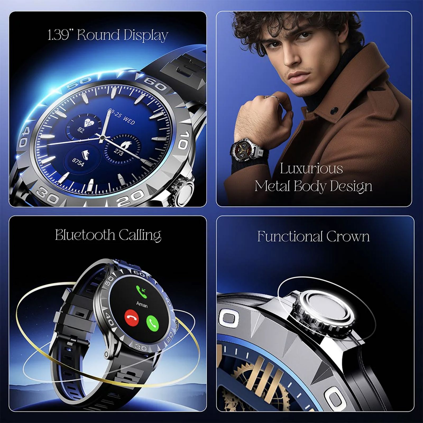 boAt Enigma Orion Smartwatch with Bluetooth Calling (35.3mm HD Display, IP67 Water Resistant, Active Black Strap)_3
