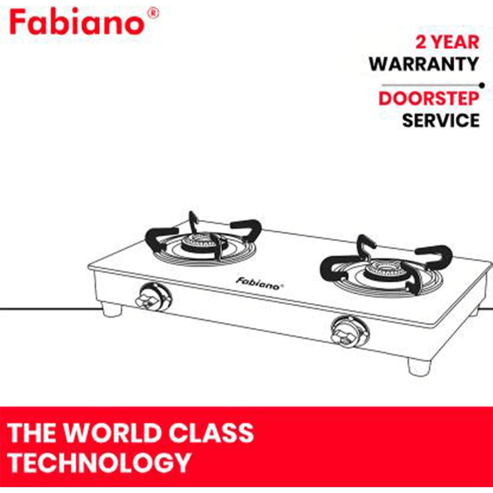 Fabiano FAB2BRNSMART Toughened Glass Top 2 Burner Manual Gas Stove (High Efficiency Burner, Black) Fabiano FAB2BRNSMART Toughened Glass Top 2 Burner Manual Gas Stove (High Efficiency Burner, Black)_7