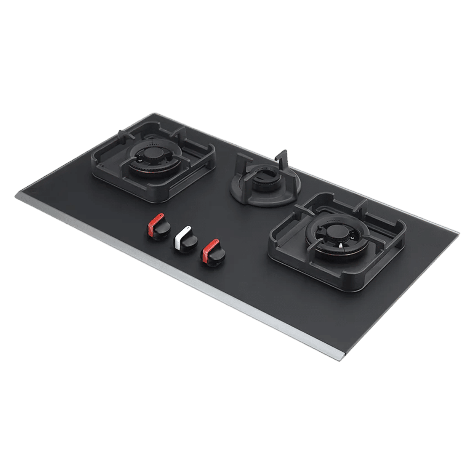KAFF Crystal Noir 823 Glass Top 3 Burner Automatic Hob (Full Flame Failure Device, Black) KAFF Crystal Noir 823 Glass Top 3 Burner Automatic Hob (Full Flame Failure Device, Black)_1