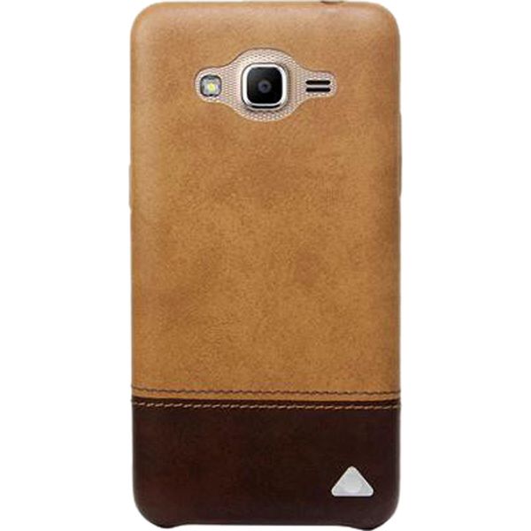 stuffcool Vogue PU Leather Back Cover for Samsung Galaxy J2 Ace (Lightweight Design, Brown)_1