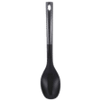 Bergner Carbon TT Nylon Solid Spoon (Heat-Resistant Head, Black)_1