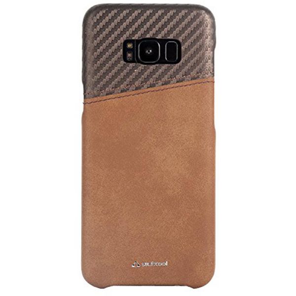 stuffcool Carafi PU Leather Back Cover for Samsung Galaxy S8 (Camera Protection, Brown)_1