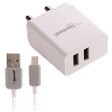 Nextech 2.4 Ampere Dual USB Wall Charger with Type C Cable_1