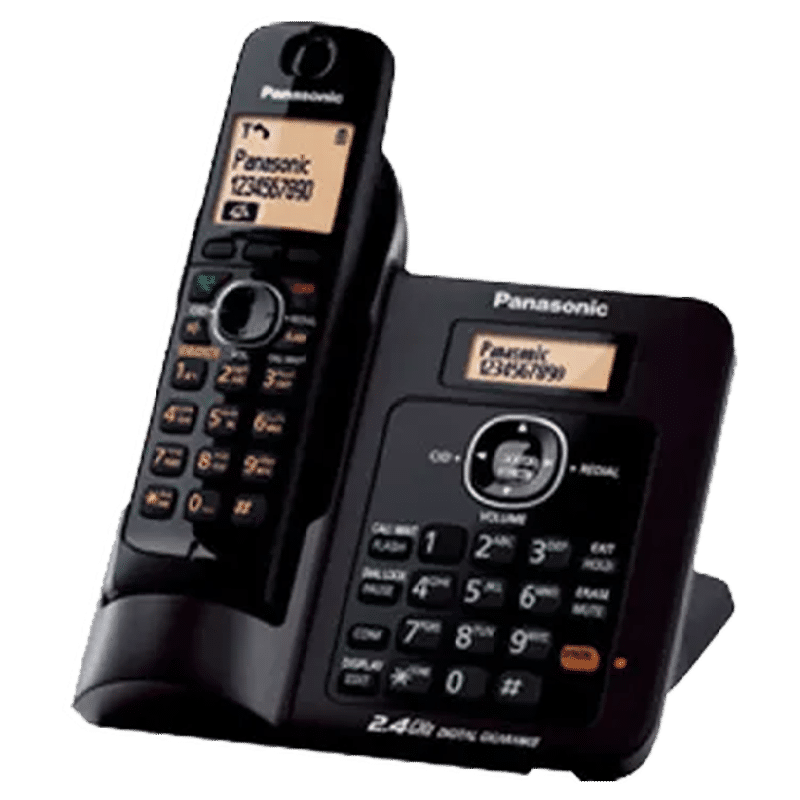 Buy Panasonic Cordless Phone (KX-TG3811, Black) Online - Croma