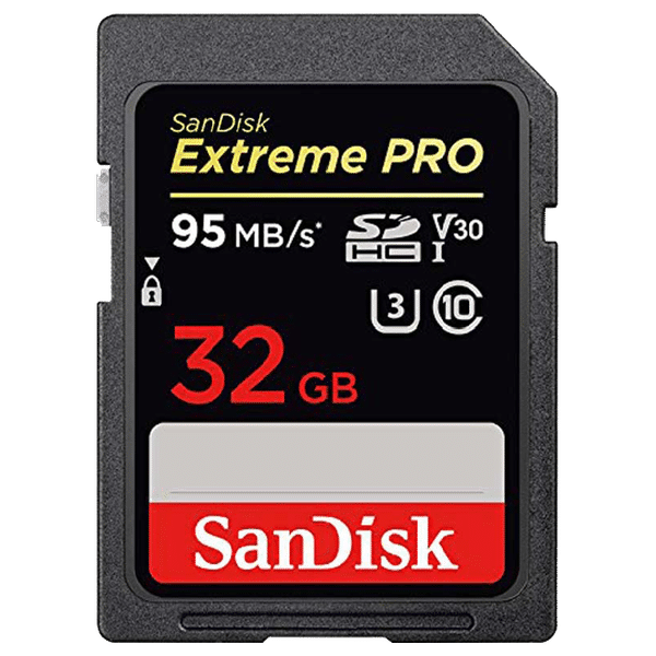 SanDisk Extreme Pro 32GB Class 3 Memory Card (SDSDXXG, Black)_1