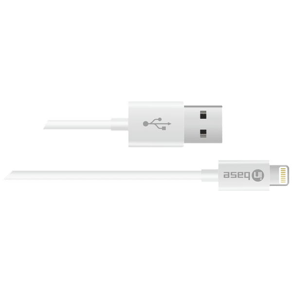 Inbase 1.2 Meter USB (Type-A) to Lightning Power/Charging USB Cable (For iPhones/iPads/iPods, White)_1