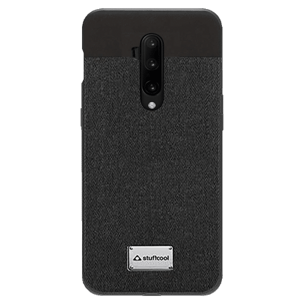 stuffcool Bon Leather Back Case Cover for OnePlus 7T Pro (BONOP7TP-BLK, Black)_1