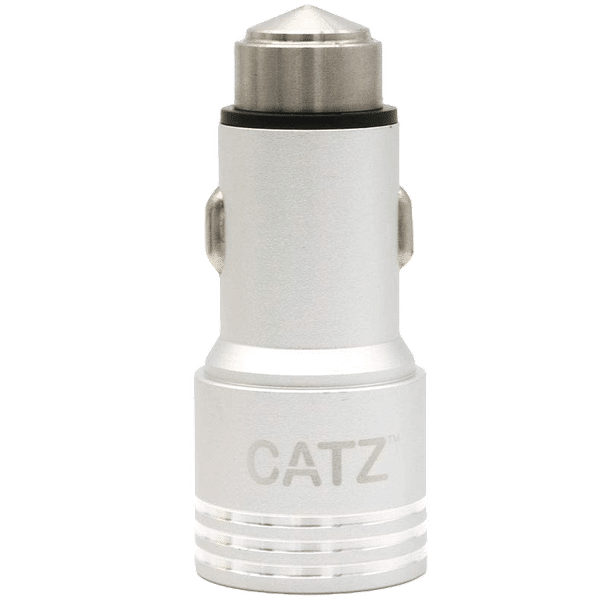 Brilyant 2 Ampere 2 USB Ports Car Charging Adapter (Compact Design, CZ-CC2-SV, Silver)_1