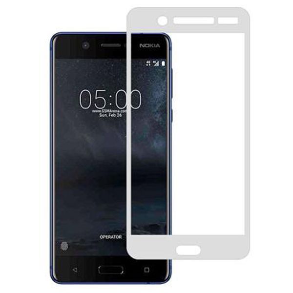 stuffcool Full Screen Tempered Glass Screen Protector for Nokia 5 (MGGP25DNK5, White)_1