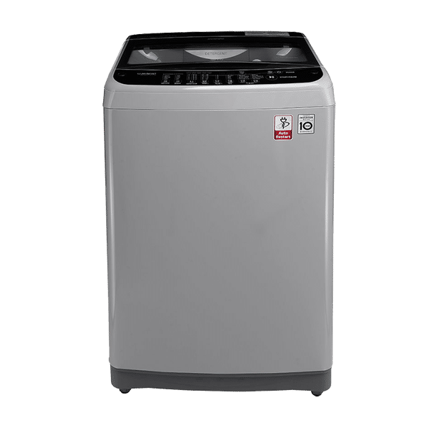 LG 6.5 kg Inverter Fully Automatic Top Load Washing Machine (T7577NEDLJ.ASFPEIL, Smart Inverter Technology, Silver)_1