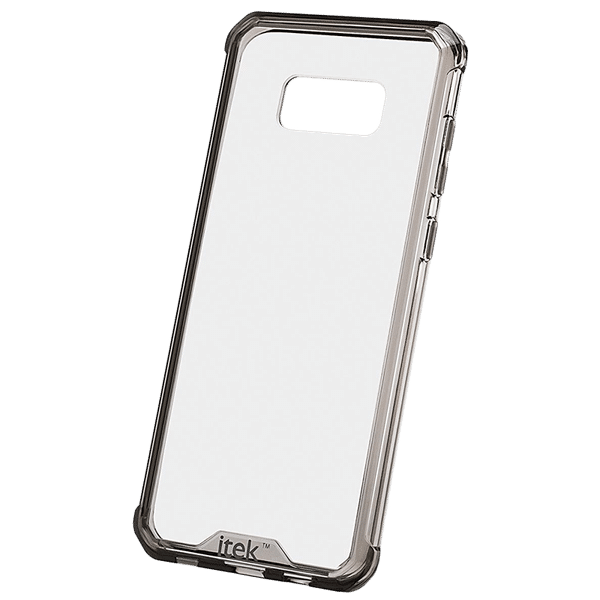 itek Air Hybrid Back Cover for Samsung Galaxy S8 Plus (Camera Protection, Black Clear)_1