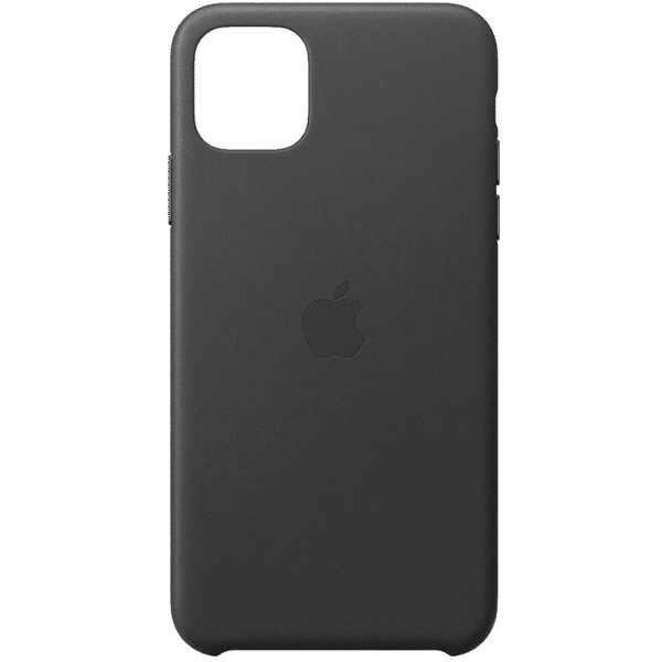 Apple MX0E2ZM/A Leather Back Cover for iPhone 11 Pro Max (Microfiber Lining, Black)_1