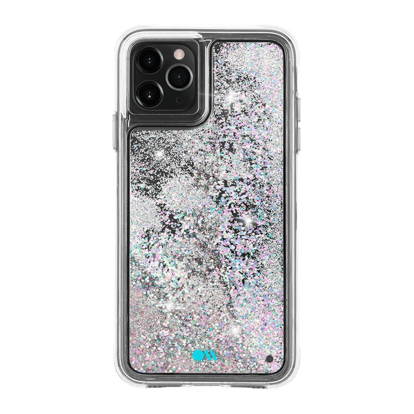 Case-Mate Waterfall Glitter Polycarbonate Back Cover for Apple iPhone 11 Pro Max (Wireless Charging Compatible, Iridescent Diamond)_1
