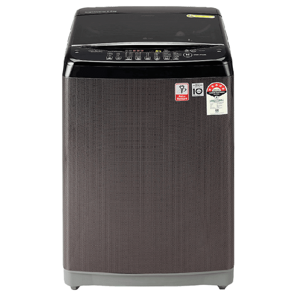 LG 8 kg 5 Star Fully Automatic Top Load Washing Machine (T80SJBK1Z, Smart Inverter Technology, Black Knight)_1