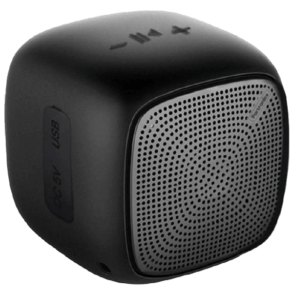 PORTRONICS Bounce 5W Portable Bluetooth Speaker (FM Connectivity, Stereo Channel, Black)_1