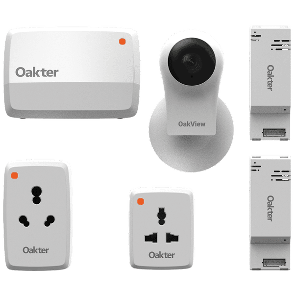 Oakter Smart Home Device and Intelli Cami Kit (White)_1