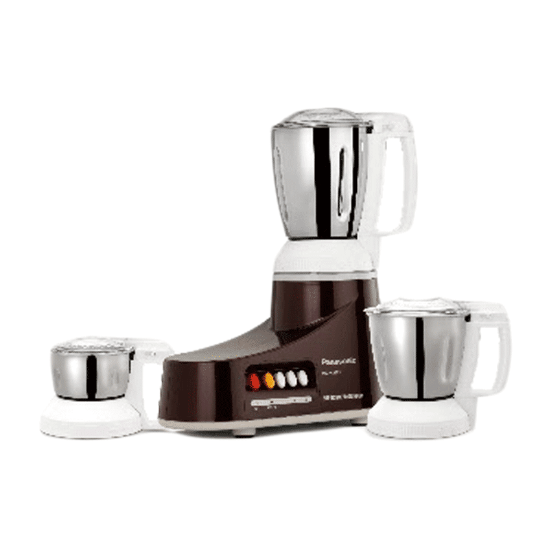 Panasonic MX-AC360 550 Watt 3 Jars Mixer Grinder (Double Locking Safety System, Cherry)