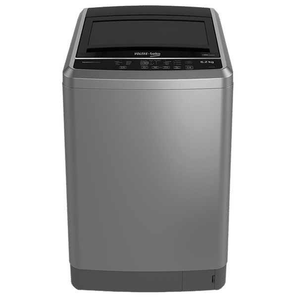 Voltas Beko 6.2 kg Fully Automatic Top Load Washing Machine (WTL62G, GentleWave Technology, Grey)_1