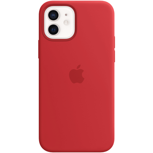Apple MHKW3ZM/A Silicone Back Cover for iPhone 12 Mini (Magsafe Charging Accessibility, (Product)Red)_1