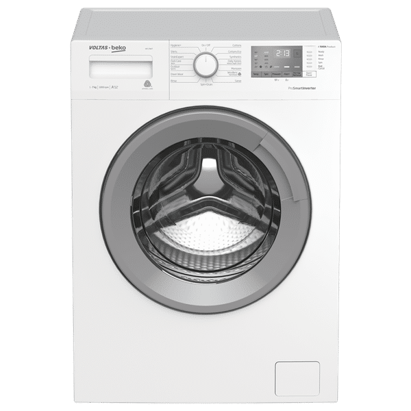 Voltas Beko 7 kg Inverter Fully Automatic Front Load Washing Machine (WFL70W, In-Built Heater, White)_1