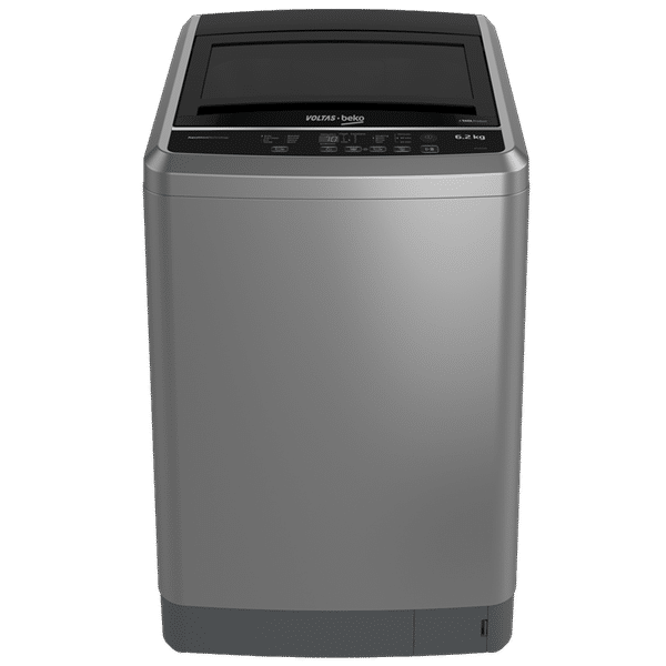 Voltas Beko 6.2 kg Fully Automatic Top Load Washing Machine (WTL62S, GentleWave Technology, Silver)_1