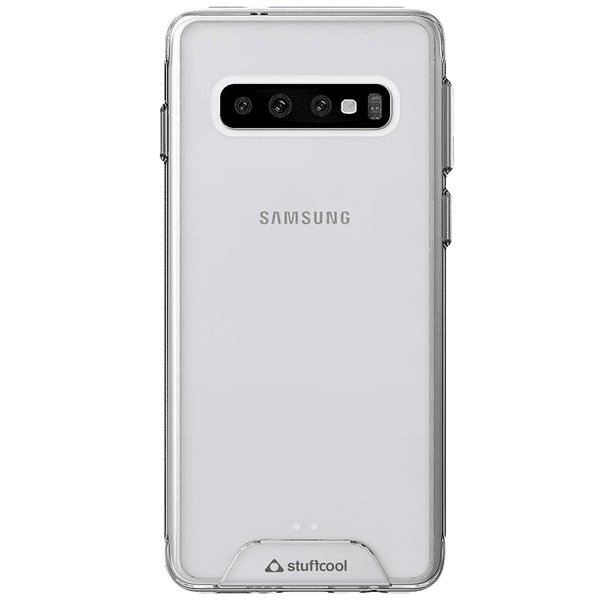 stuffcool Ice Hard Plastic Back Cover for Samsung Galaxy S10 (Raised Lip Protection, Transparent)_1