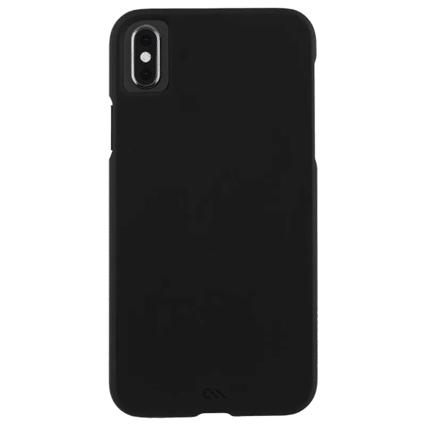 Case-Mate Premium Leather Back Cover for Apple iPhone XS Max (Wireless Charging Support, Black)_1