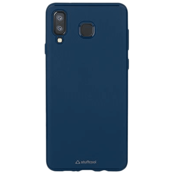 stuffcool Armour Plastic Back Cover for Samsung Galaxy A8 Star (Camera Protection, Blue)_1
