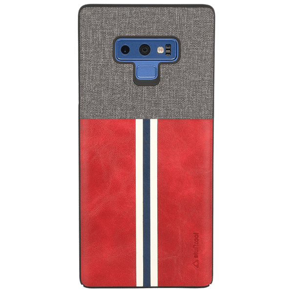 stuffcool Eto Sport PU Leather Back Case Cover for Samsung Galaxy Note 9 (ETOSPRTSSGN9-GRY/B, Red/Grey)_1