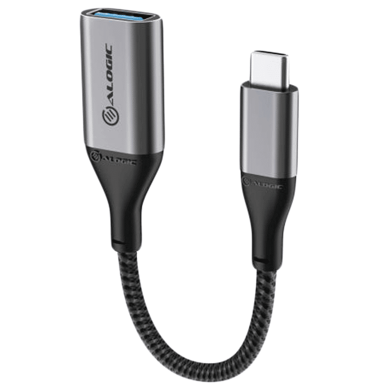 Buy Alogic Super Ultra 15 cm USB 3.1 Type-C to USB-A Adapter (Rugged  Construction, ULCAA-SGR, Space Grey) Online - Croma