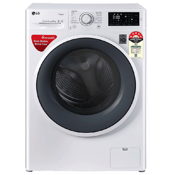LG 6 kg 5 Star Inverter Fully Automatic Front Load Washing Machine (FHT1006ZNW.ABWQEIL, In-Built Heater, Blue White)_1