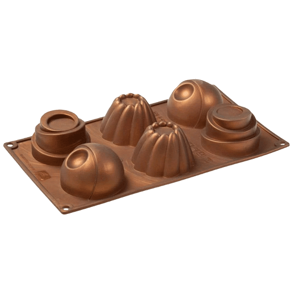 WONDERCHEF Pavoni Home Edition Mould for Microwave, Refrigerator (Good Elasticity, 63152911, Brown)_1